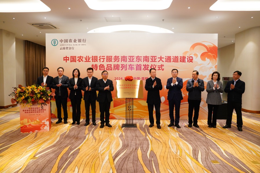 农行服务南亚东南亚大通道建设特色品牌列车启航_新华网