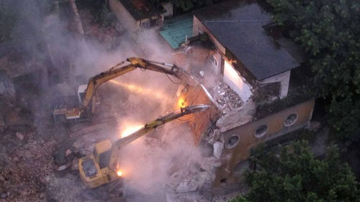 广州两幢民国建筑深夜被拆 街道办全然不知